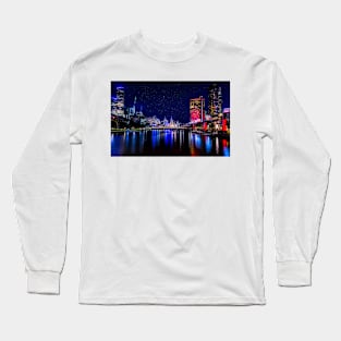 Melbourne at night Long Sleeve T-Shirt